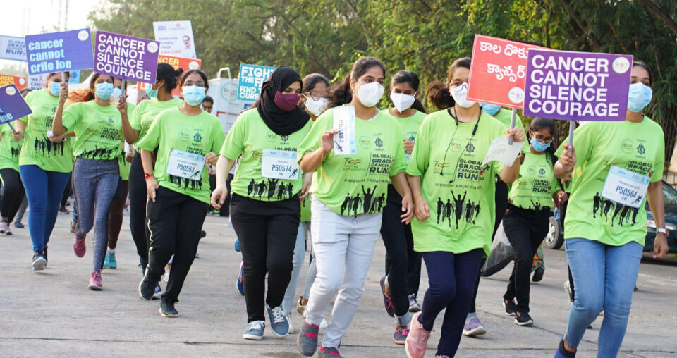 Hyderabad leads global Cancer awareness drive through ‘NMDC Grace Cancer Run’!