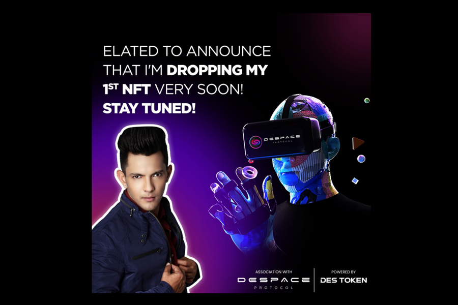 Popular Singer and Actor Aditya Narayan announces his NFT drops soon to be live on DeFi & NFT platform DeSpace