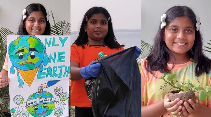 #BeTheChange Campaign by Bengaluru's Little Environmentalist Manya Harsha fights against climate change