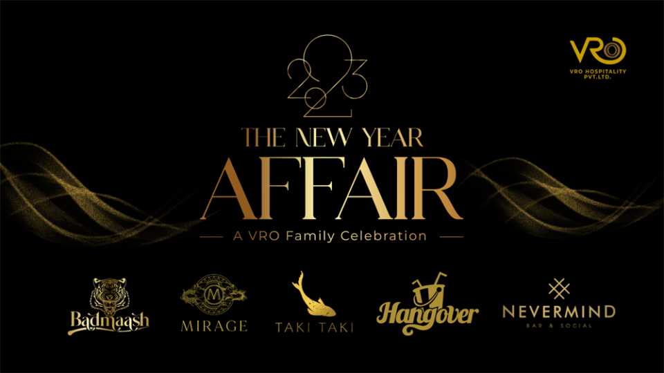 To usher in the New Year V&RO gets the best line-up of curated events at Badmaash Nevermind Mirage Taki Taki & Hangover in Bengaluru